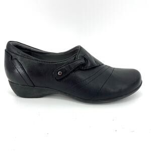 Dansko Women's 8.5 EU39‎ Franny Black Leather Milled Nappa Clog Comfort Shoes